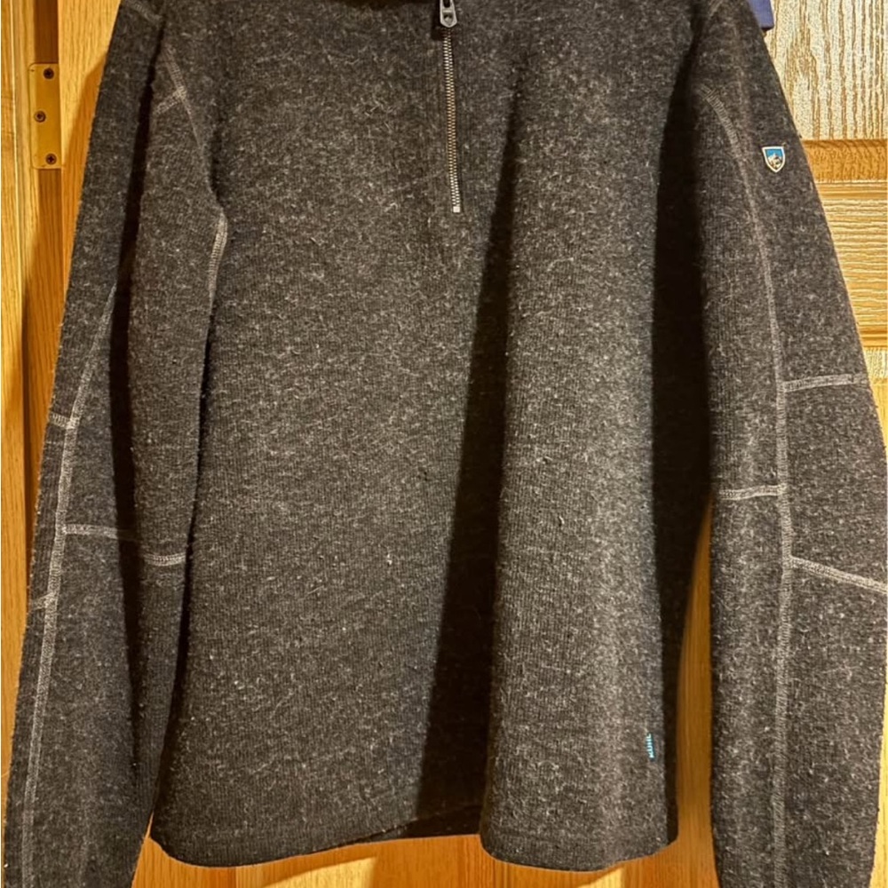 Kuhl Men's Charcoal Zip-Up Sweater